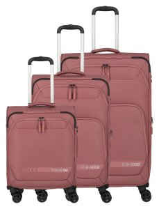 Travelite Kick Off 4w S, M exp, L exp Rose