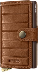 Secrid Miniwallet Premium Emboss Lines Cognac