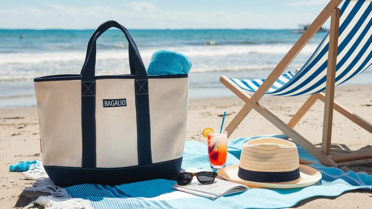 Strandtassen voor naar zee en het zwembad