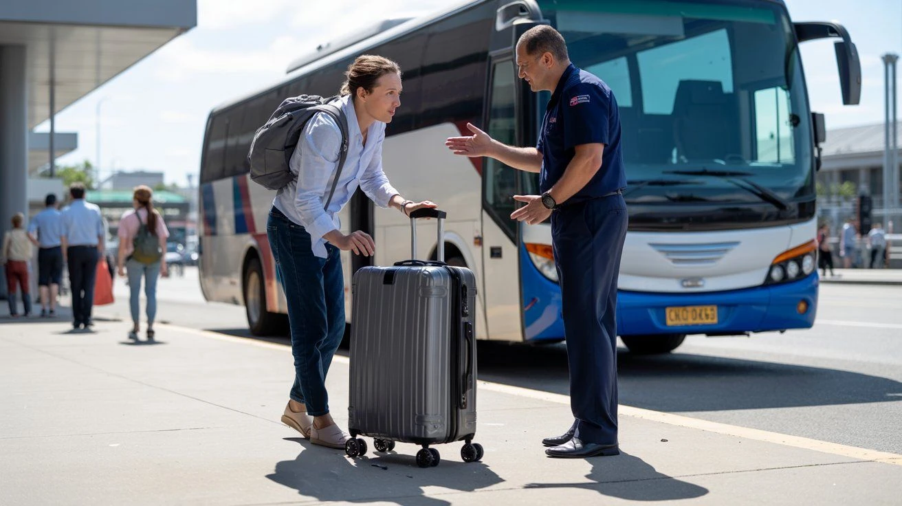 Hoe een koffer claimen die beschadigd is door de busmaatschappij