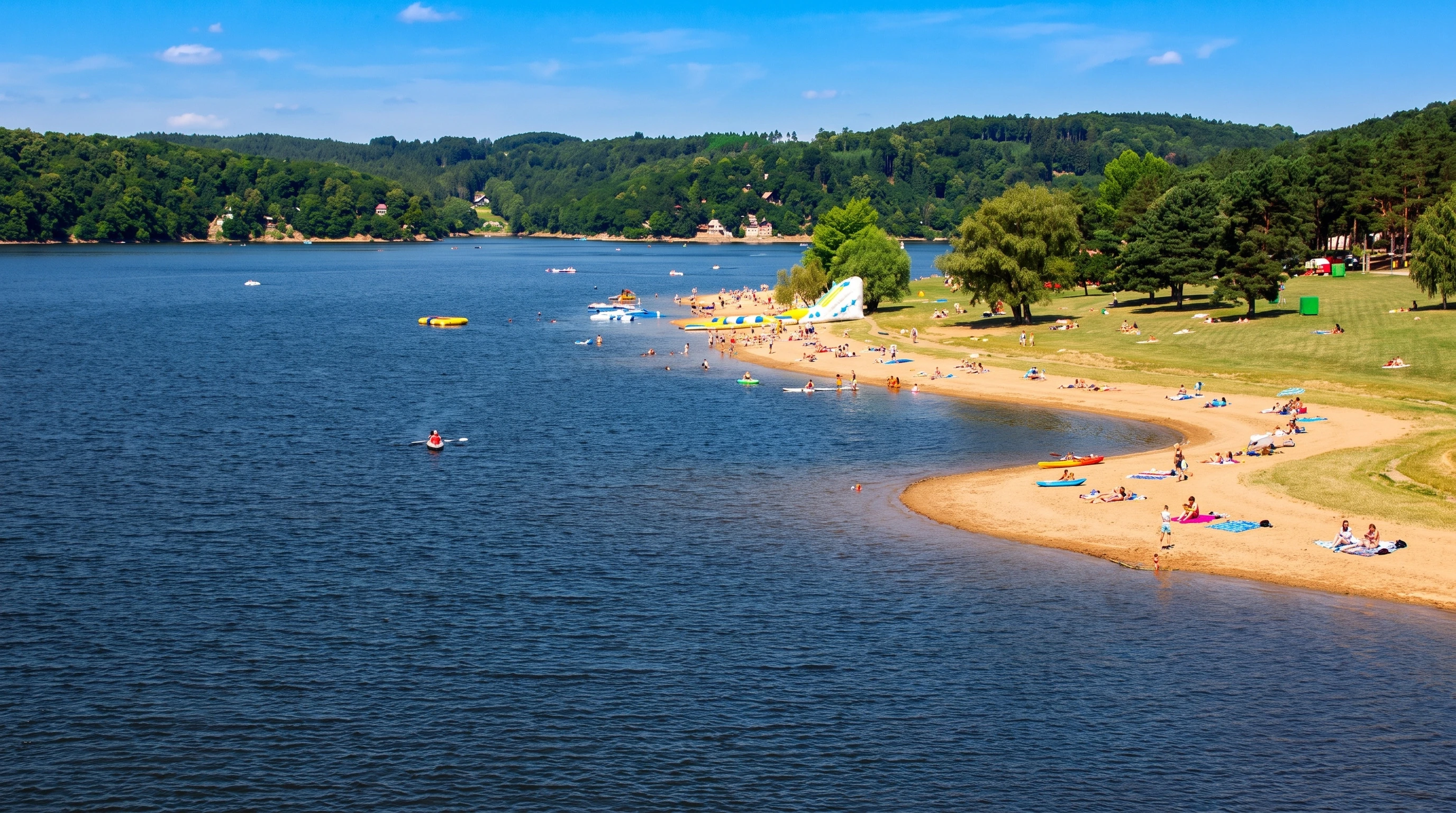 Camping Vranovská pláž aan het Vranov-stuwmeer